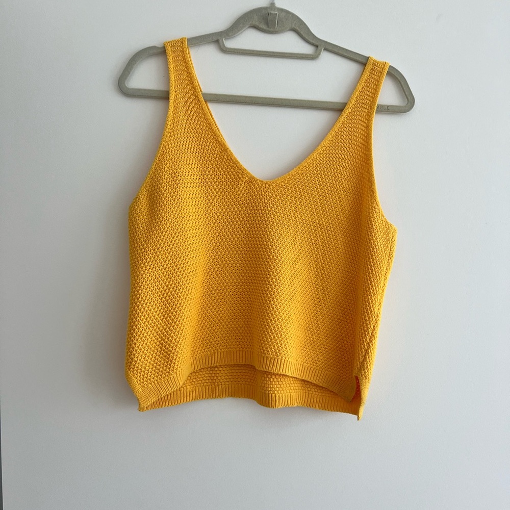 Marine Layer 100% Cotton Crochet Tank